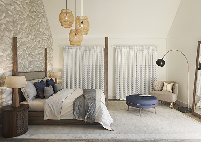 Hanalei, Sky Blue - Made to Measure Curtains - Image 8